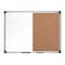 Mastervision MasterVision Maya Series Combo Whiteboard/Cork Board, Wall Mount, 18"x24", Aluminum Frame XA0202170 - alternate 1